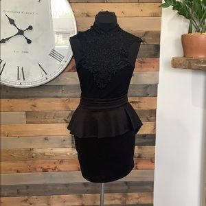 Mini black dress